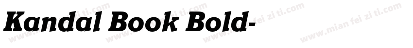 Kandal Book Bold字体转换
